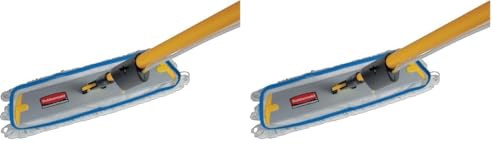 Rubbermaid Flow Flat Mop Head Nylon White Pack of 2