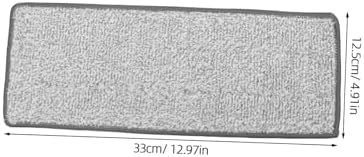 4pcs Microfiber Mop Replacement Pads - Flat Heads Grey