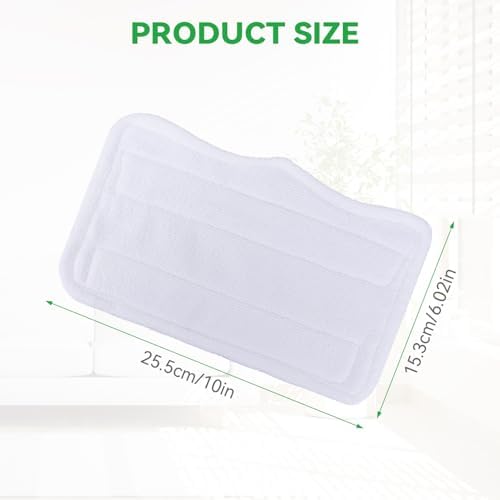Sgizoku Steam Mop Pads 5 Pack - Washable Microfiber for Shark Steam Mop