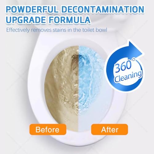 Toilet Bowl Cleaner Powder Pumice Stone Set