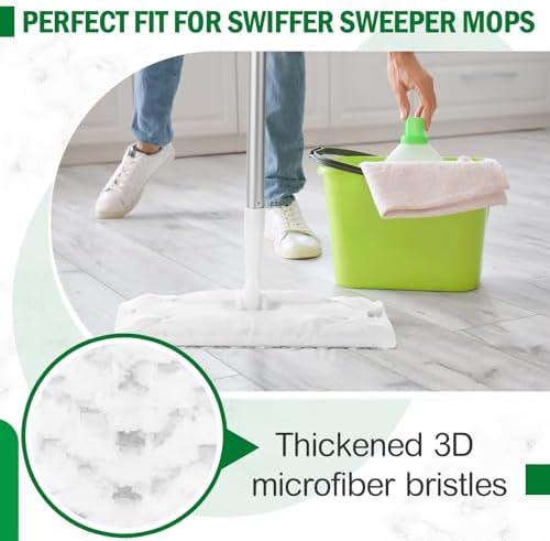 Gejoy 300 Count Heavy Duty Dry Mop Pads for Swiffer Sweeper
