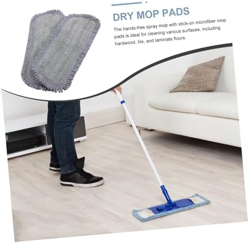 2pcs Microfiber Mop Pads for Efficient Floor Cleaning 1
