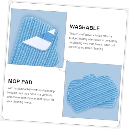 2pcs Microfiber Mop Pads Replacement for Efficient Floor Cleaning