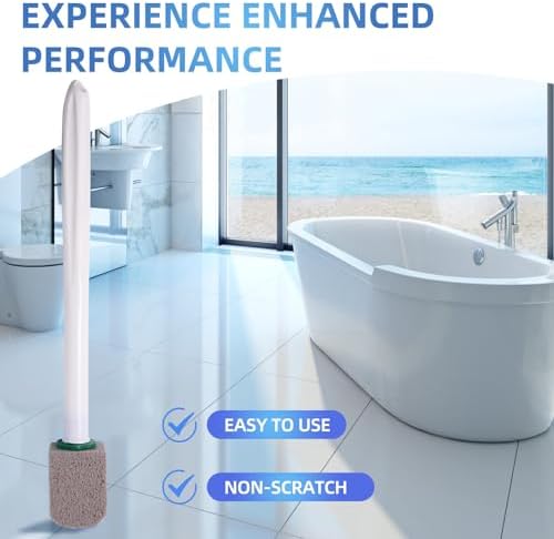 Pumice Stone Toilet Cleaner with 2 Handles and 10 Stones