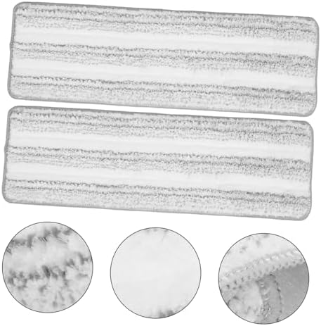 2pcs Reusable Flat Mop Refill Pads for Hardwood and Tile Floors