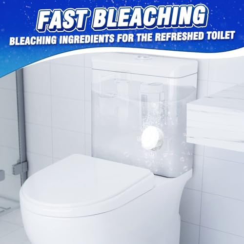 Vacplus Toilet Bowl Cleaners 12-Pack Sustained-Release Bleach Tablets