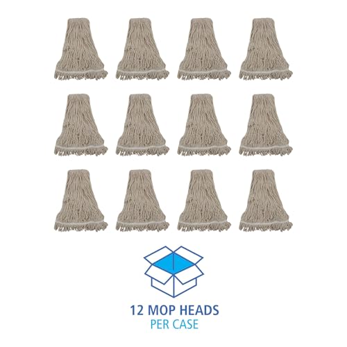 Boardwalk Replacement Mop Head 32-Oz White Premium Cotton