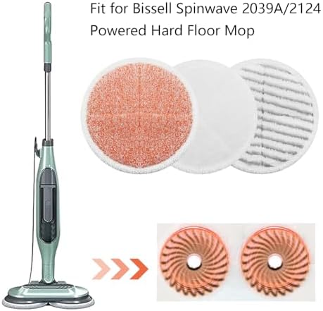 BeiLan Spin Wave Mop Pads 12 Pack Replacement for Bissell