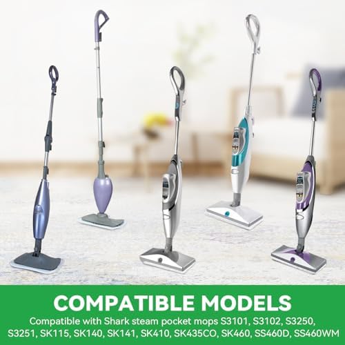 Sgizoku Steam Mop Pads 5 Pack - Washable Microfiber for Shark Steam Mop