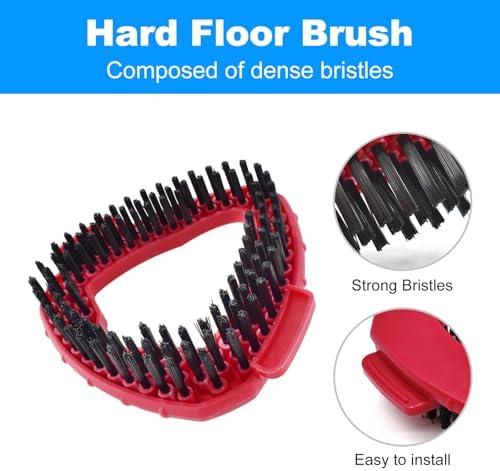 2 Microfiber Mop Heads 2 Scrub Brush Refills for O-Cedar EasyWring