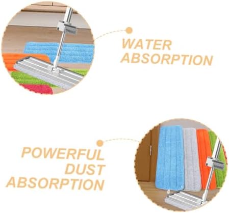 4pcs Reusable Fiber Cloth Mop Pads for Home and Commercial Use