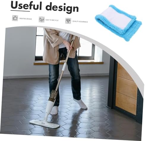2pcs Coral Microfiber Mop Replacement Pads for Easy Cleaning