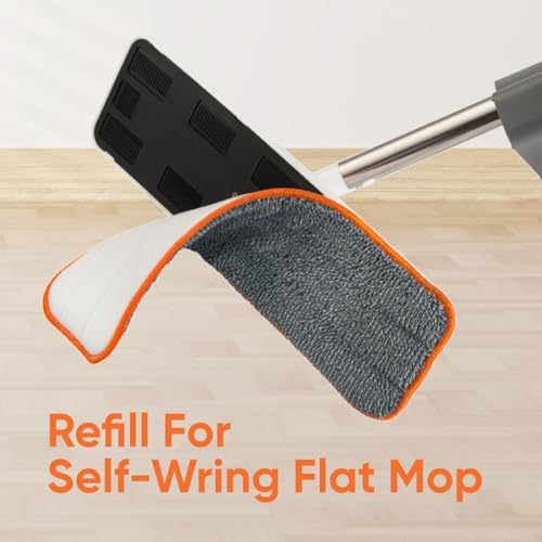 Superio Microfiber Mopping Pad - 8 x 45 Reusable Streak-Free