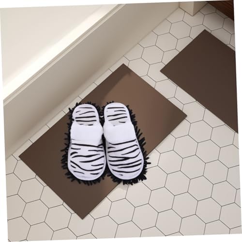Ipetboom 1 Pair Detachable Mop Slippers for Women