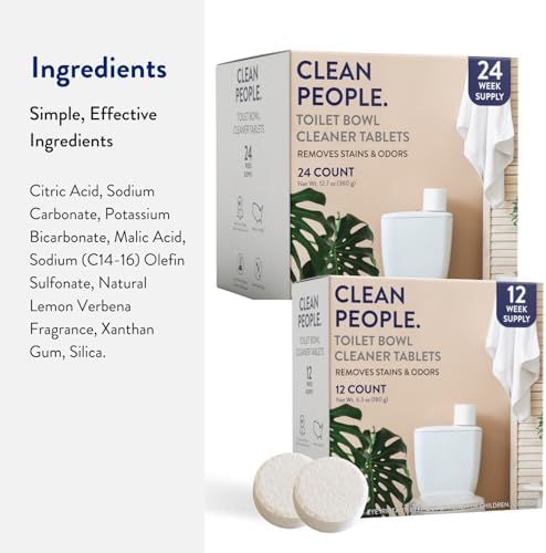 THE CLEAN PEOPLE Toilet Bowl Cleaner Tablets 24 Count 1