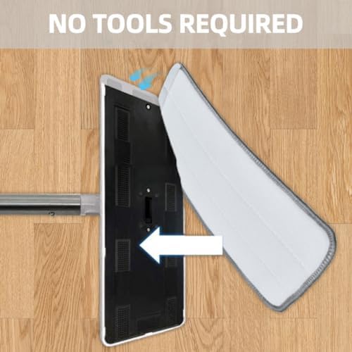 3pcs Washable Fiber Mop Pads for Hardwood and Tile