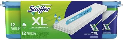 Sweeper XL Wet Mopping Pads 12 Sheets Per Pack