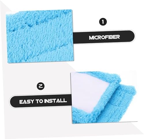 2pcs Coral Microfiber Mop Replacement Pads for Easy Cleaning