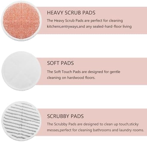 BeiLan Spin Wave Mop Pads 12 Pack Replacement for Bissell