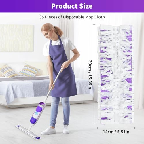 35 Pack Disposable Refills for Swiffer Power Mop 1