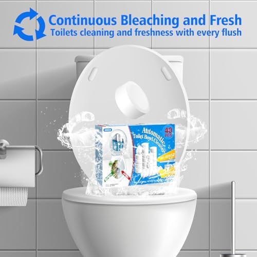 USKICH Toilet Bowl Cleaner 40 Tablets with Bleach