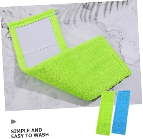 Ipetboom 2pcs Coral Fleece Mop Replacement Pads