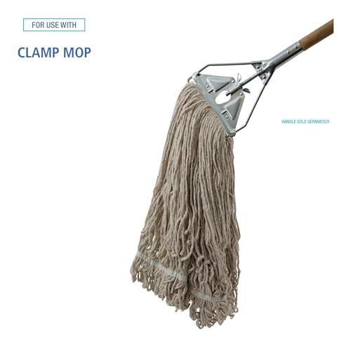Boardwalk Replacement Mop Head 32-Oz White Premium Cotton
