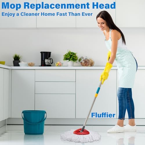 CDYJDY 6 Pack Spin Mop Replacement Head for O-Cedar EasyWring Mop
