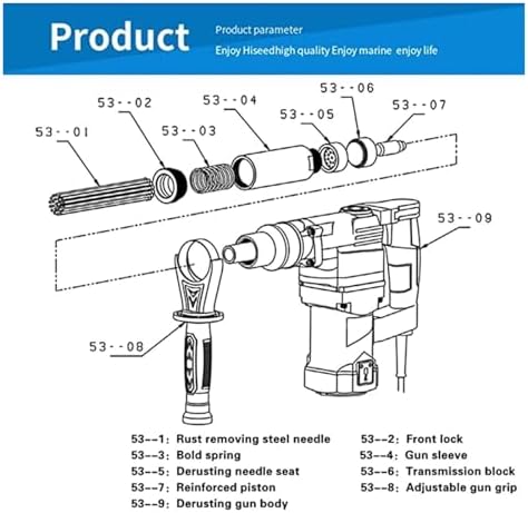 Electric Needle Derusting Gun for Metal Cleaning