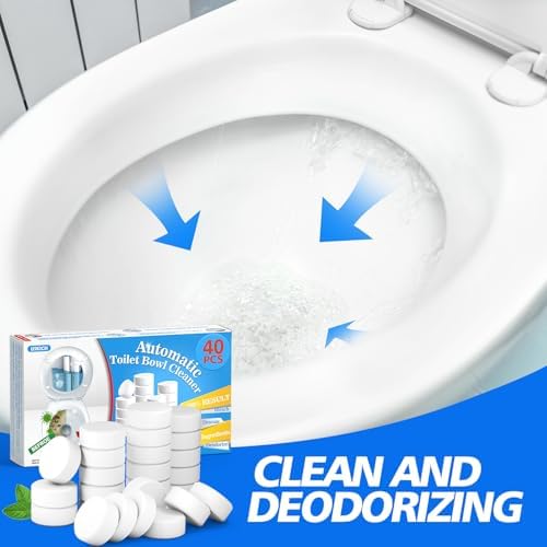 USKICH Toilet Bowl Cleaner 40 Tablets with Bleach