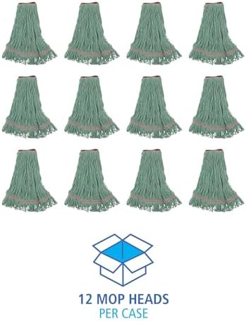 Boardwalk BWK503GNNB Premium Cotton Rayon Mop Head - Large Green