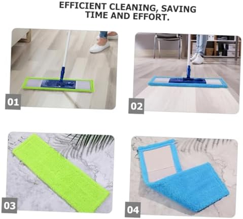 Ipetboom 2pcs Coral Fleece Mop Replacement Pads