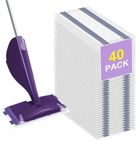 40 Pack WetJet Mop Pad Refills Multi Surface Cleaning