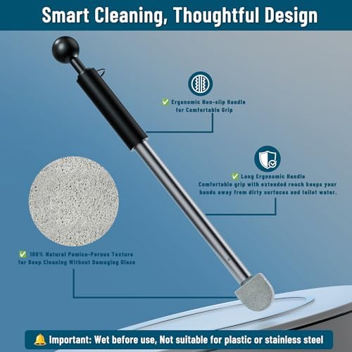 YINGMORE Pumice Stone Toilet Cleaner with Long Handle