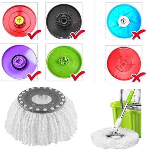 5PCS Universal Spin Mop Head Refill for Standard 360 Spin Magic Mop