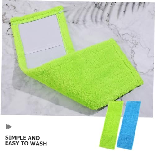 2pcs Thick Coral Fleece Mop Pads Replacement 1