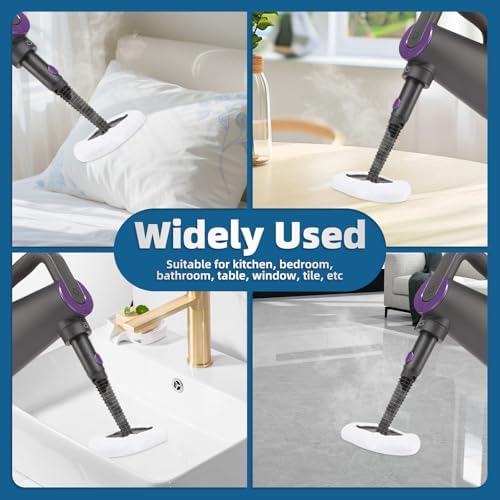 LOVECO Microfiber Steam Mop Pads 8-Pack for FEPPO Seyola