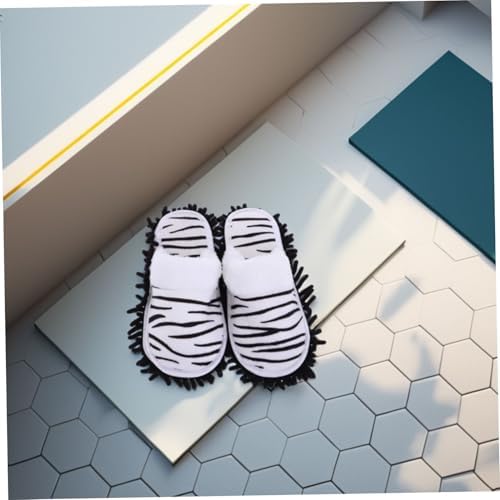 Ipetboom 1 Pair Detachable Mop Slippers for Women