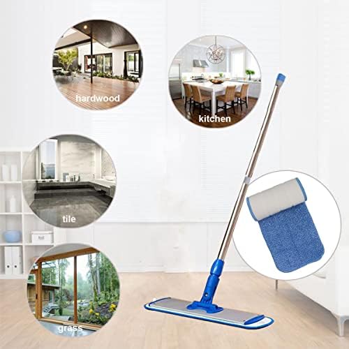 10 Pack 18 Inch Microfiber Spray Mop Pads - Reusable Streak-Free