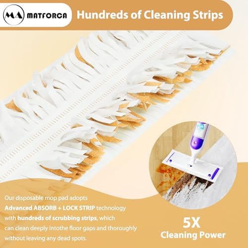 20 Pack Swiffer Mop Pads - Disposable Refills for Power Mop