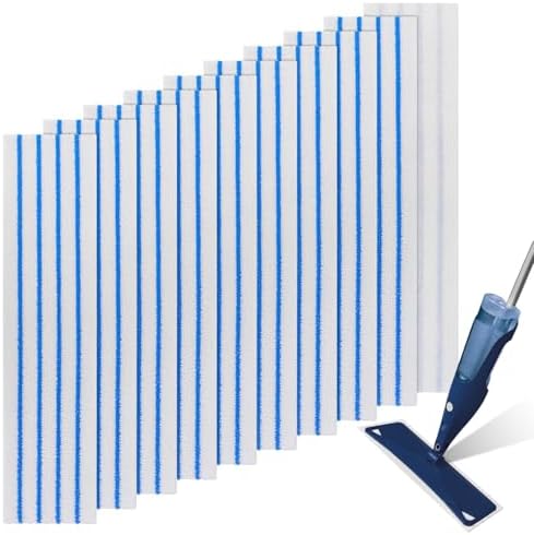 10 Pack Microfiber Mop Pads for 16-18 Hook Loop Mops 1