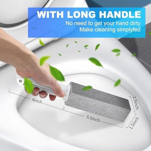 Cnigrpl Pumice Stone Toilet Cleaner - 2Pack with Long Handle