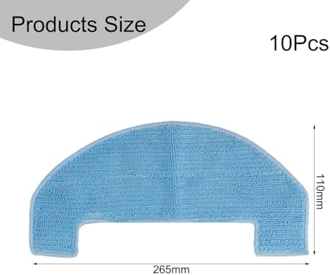 CRIDENG Mop Cloth Kit for Mova E10 4pcs Microfiber Washable Replacement Pads