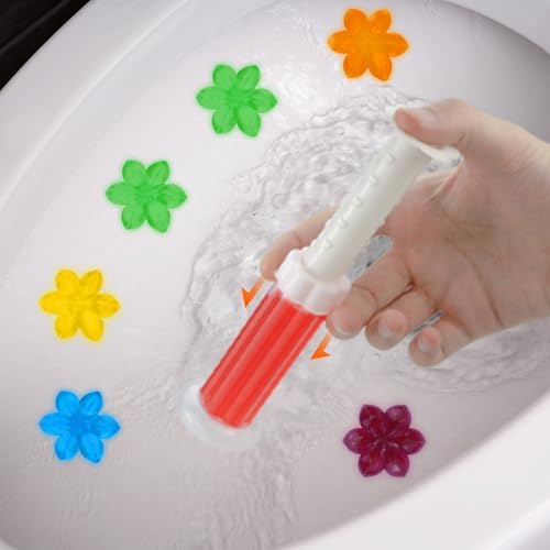 84 Flowers Toilet Gel Stamps - Fresh Scent Long-Lasting Cleaning
