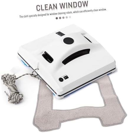 4Pcs Washable Window Mop Cloths for Robots and Offices