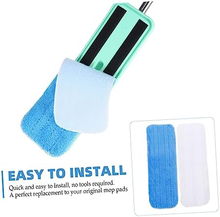 4pcs Washable Mop Pads Reusable Cleaning Replacement for Hard Floors