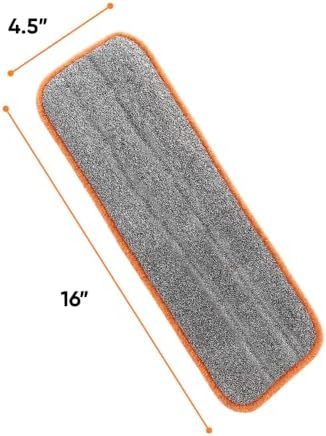 Superio Microfiber Mopping Pad - 8 x 45 Reusable Streak-Free