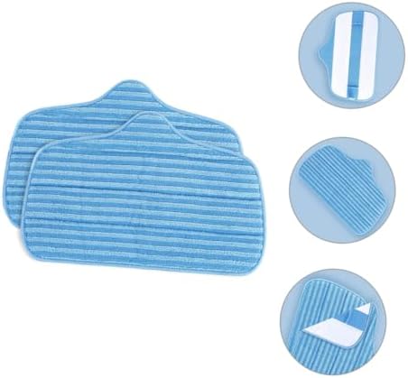 2pcs Reusable Microfiber Mop Pads for Hardwood Floors