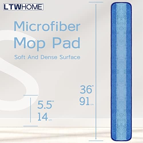 LTWHOME 36 Inch Microfiber Mop Pads Pack of 6 1