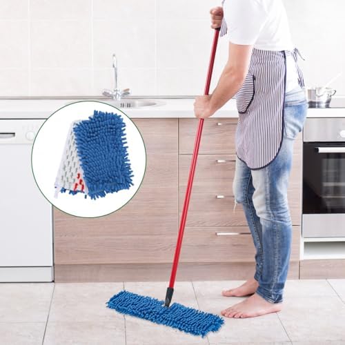 Diteje 4 Pack Replacement Mop Pads Washable Refill Heads